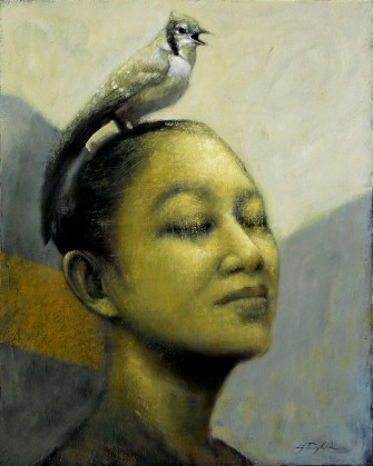 Blue Jay - Oil on Canvas 24 x 30