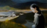 White Horses Field - Oil on Canvas 25 x 40
