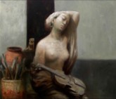Violon - Oil On Canvas 28 x 30